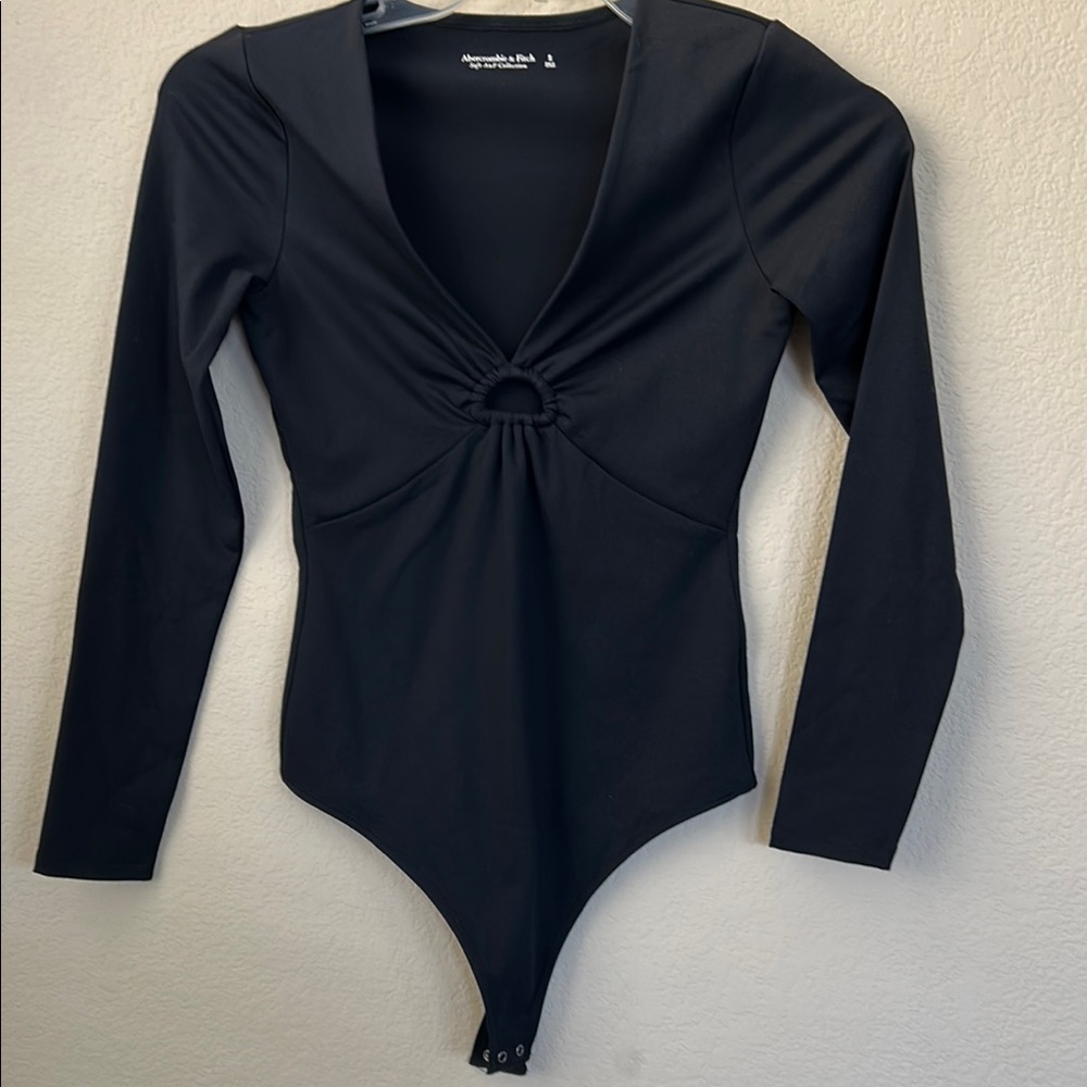 Abercrombie & Fitch Black Bodysuit One Piece size S